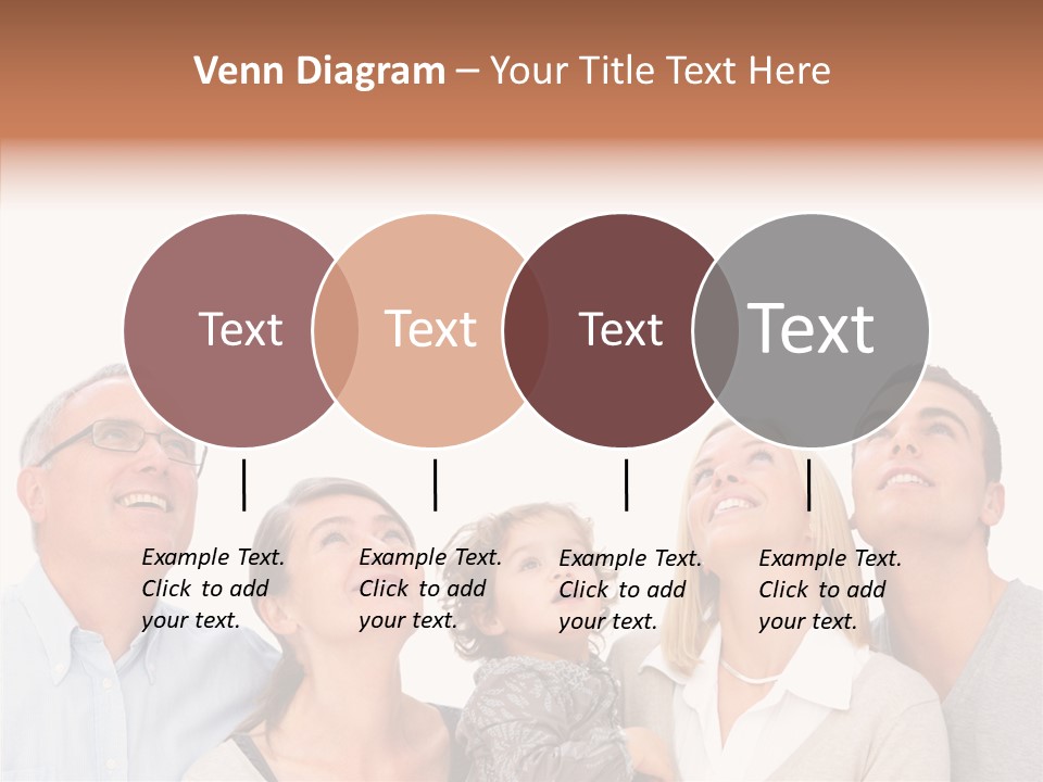 A Group Of People Are Looking Up At The Sky PowerPoint Template