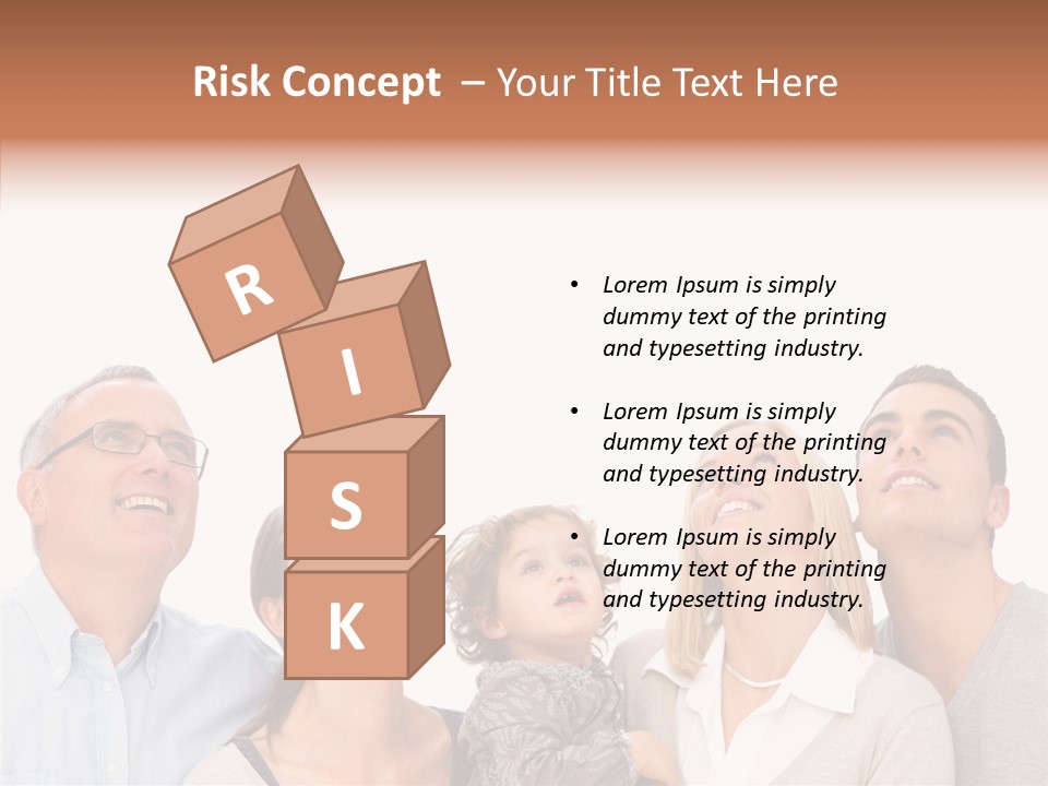 A Group Of People Are Looking Up At The Sky PowerPoint Template