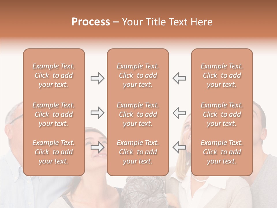 A Group Of People Are Looking Up At The Sky PowerPoint Template