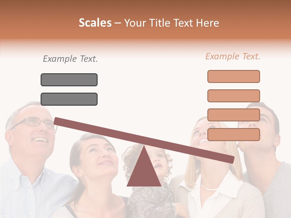 A Group Of People Are Looking Up At The Sky PowerPoint Template