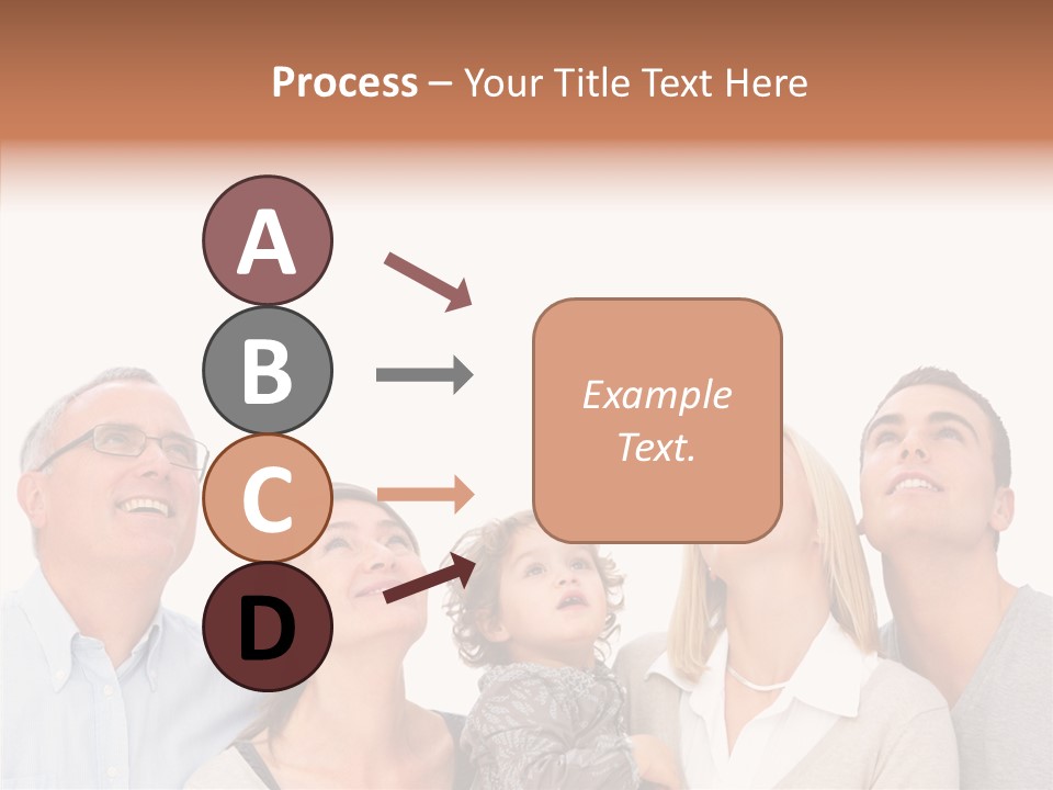 A Group Of People Are Looking Up At The Sky PowerPoint Template