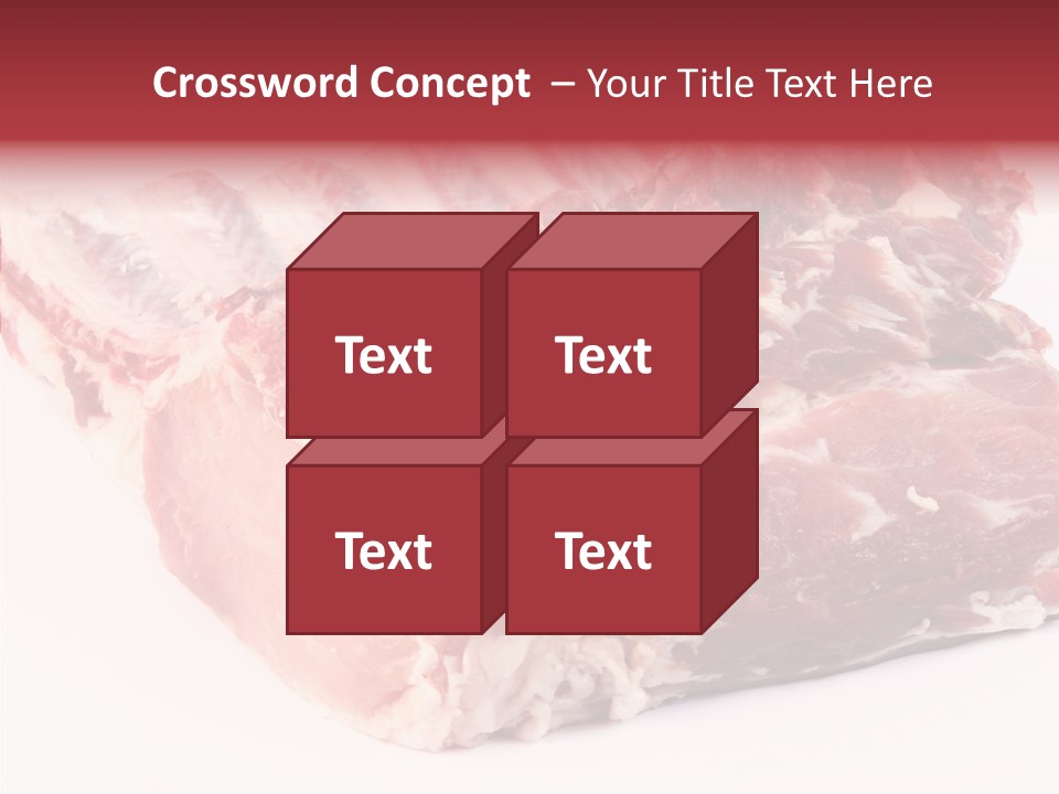 Flesh Rib Butchery PowerPoint Template
