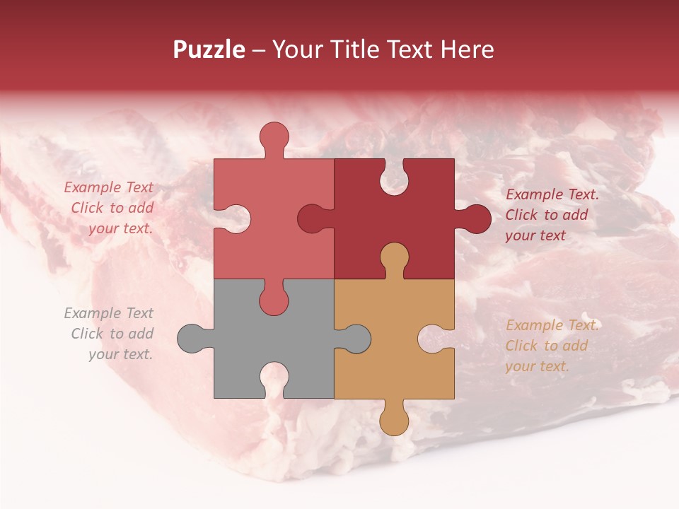 Flesh Rib Butchery PowerPoint Template