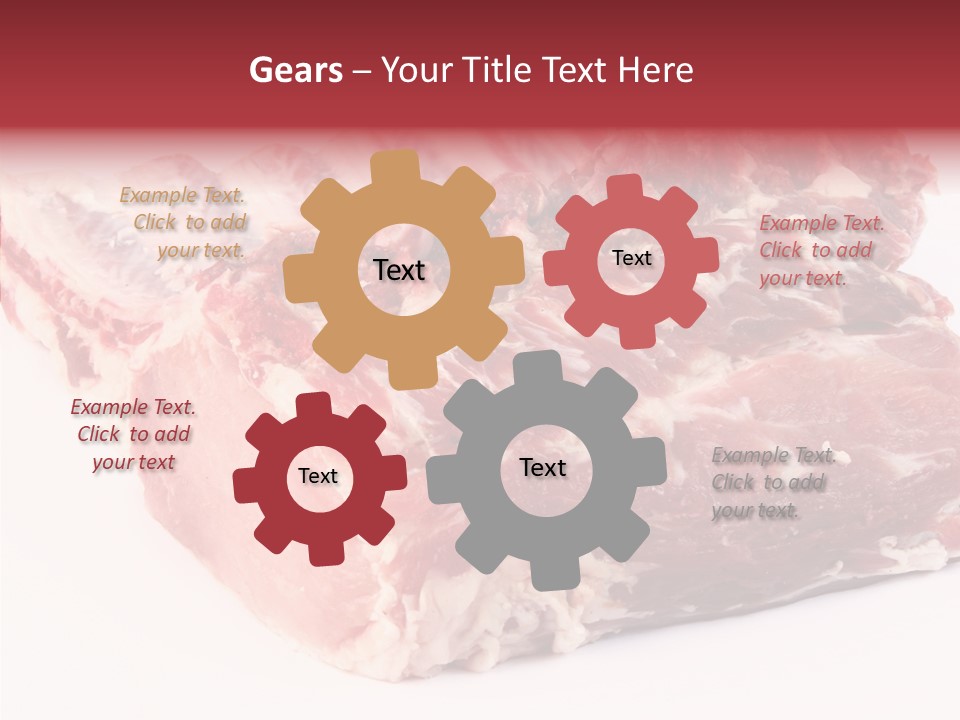 Flesh Rib Butchery PowerPoint Template