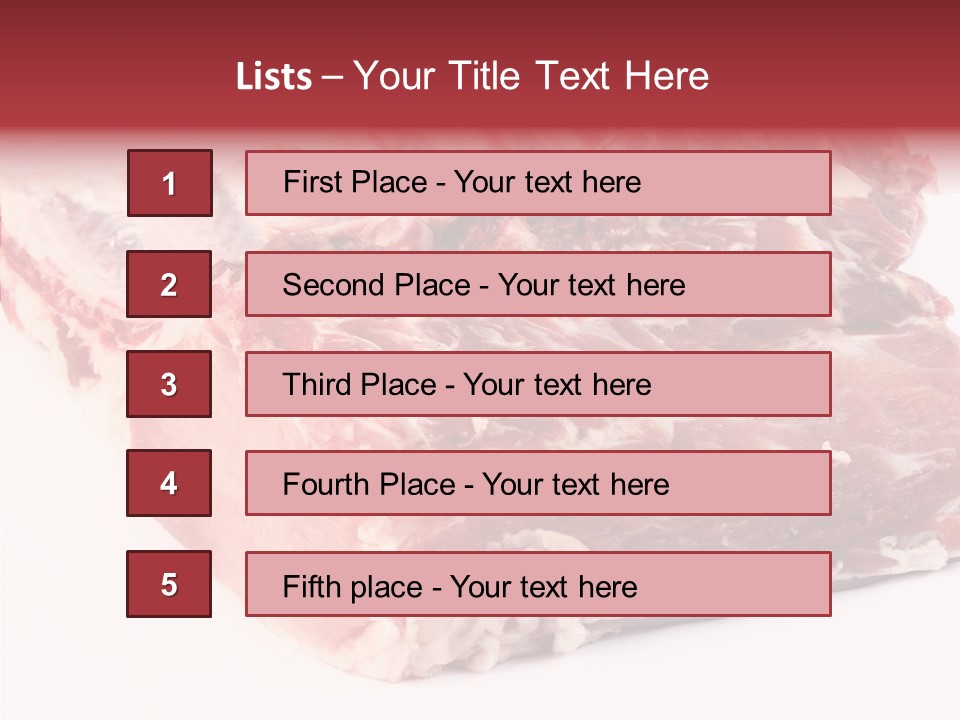 Flesh Rib Butchery PowerPoint Template