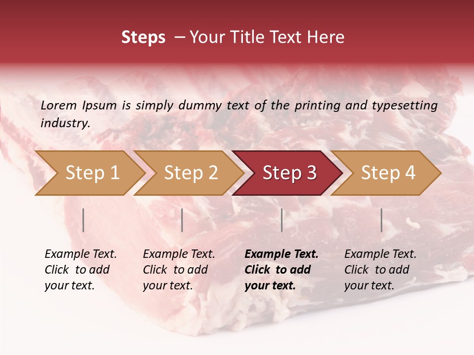 Flesh Rib Butchery PowerPoint Template