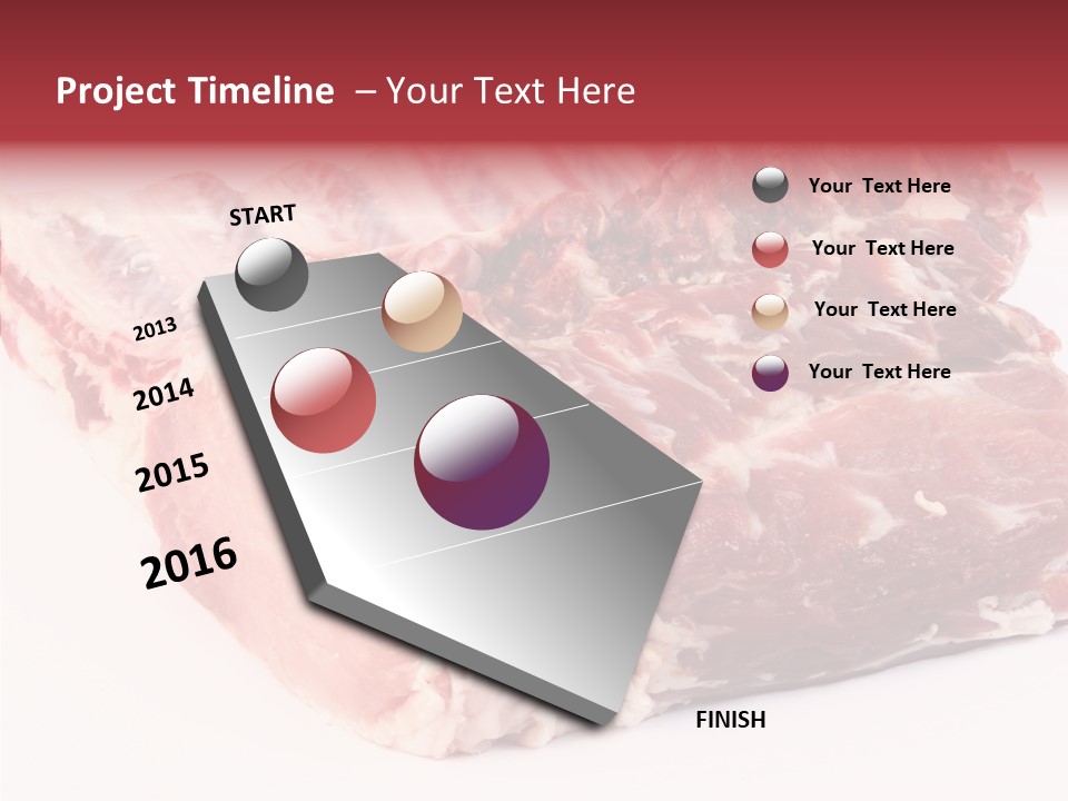 Flesh Rib Butchery PowerPoint Template