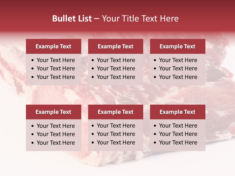 Flesh Rib Butchery PowerPoint Template