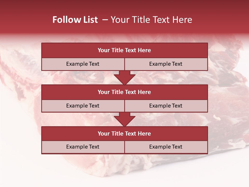 Flesh Rib Butchery PowerPoint Template
