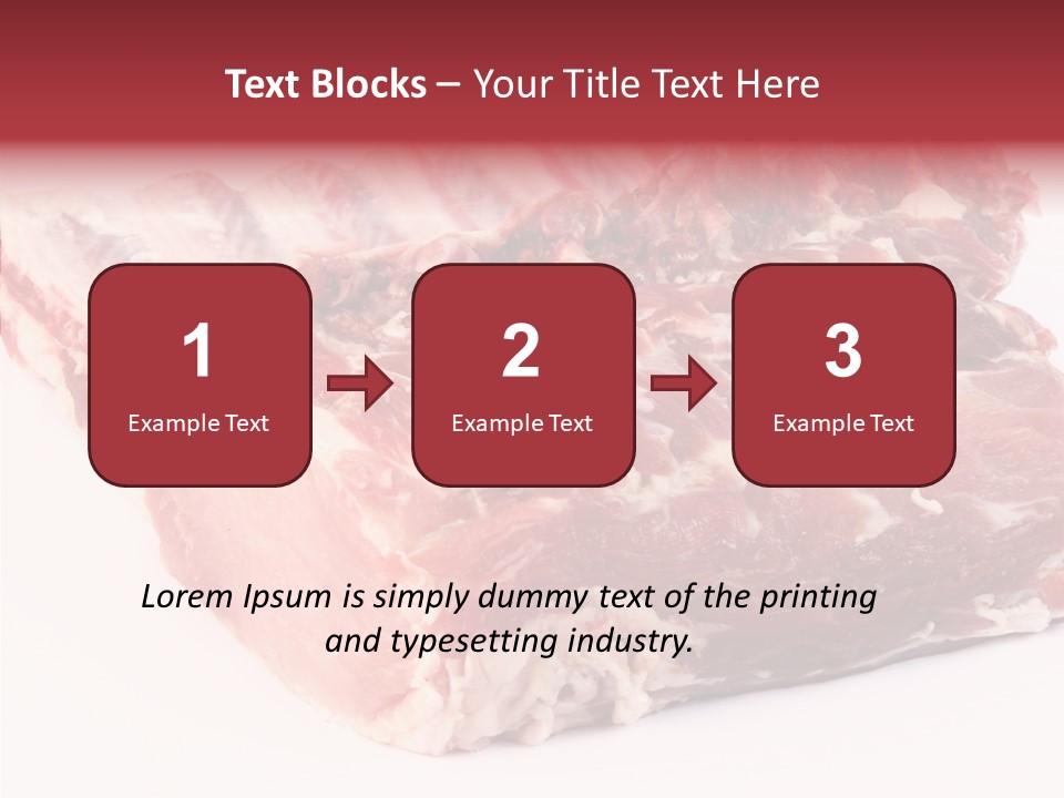 Flesh Rib Butchery PowerPoint Template