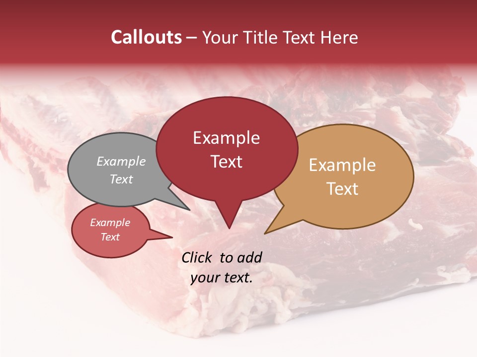 Flesh Rib Butchery PowerPoint Template