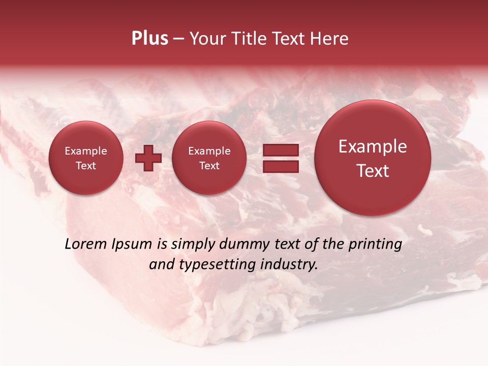 Flesh Rib Butchery PowerPoint Template