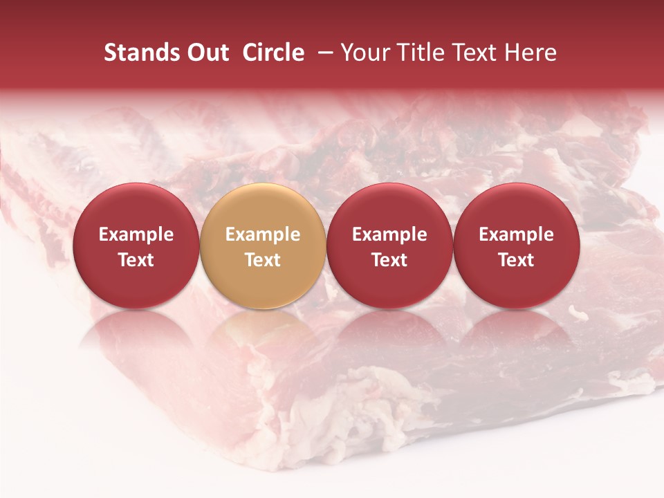 Flesh Rib Butchery PowerPoint Template
