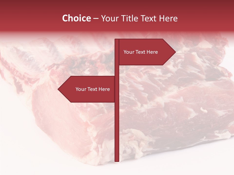 Flesh Rib Butchery PowerPoint Template