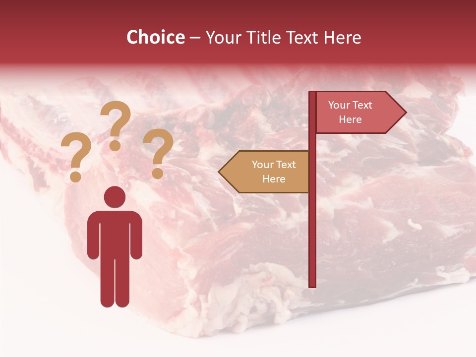 Flesh Rib Butchery PowerPoint Template