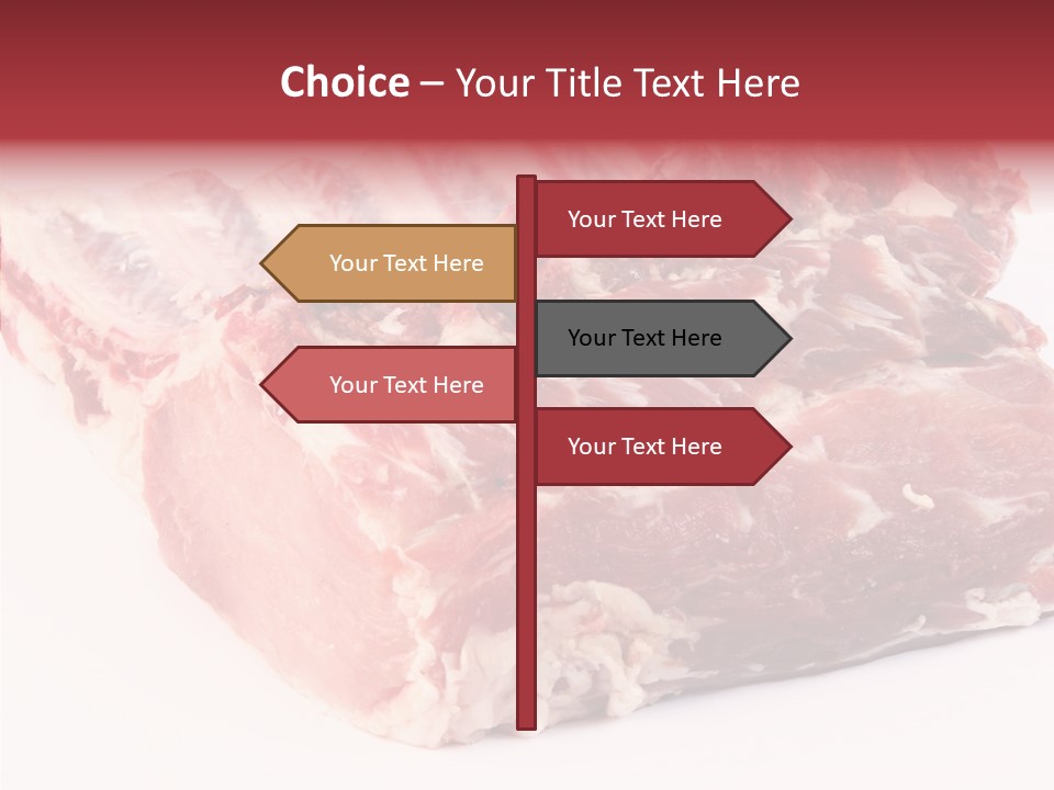 Flesh Rib Butchery PowerPoint Template