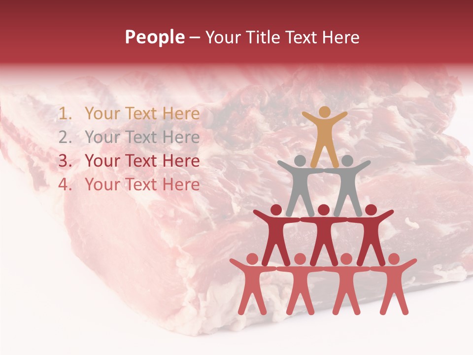 Flesh Rib Butchery PowerPoint Template
