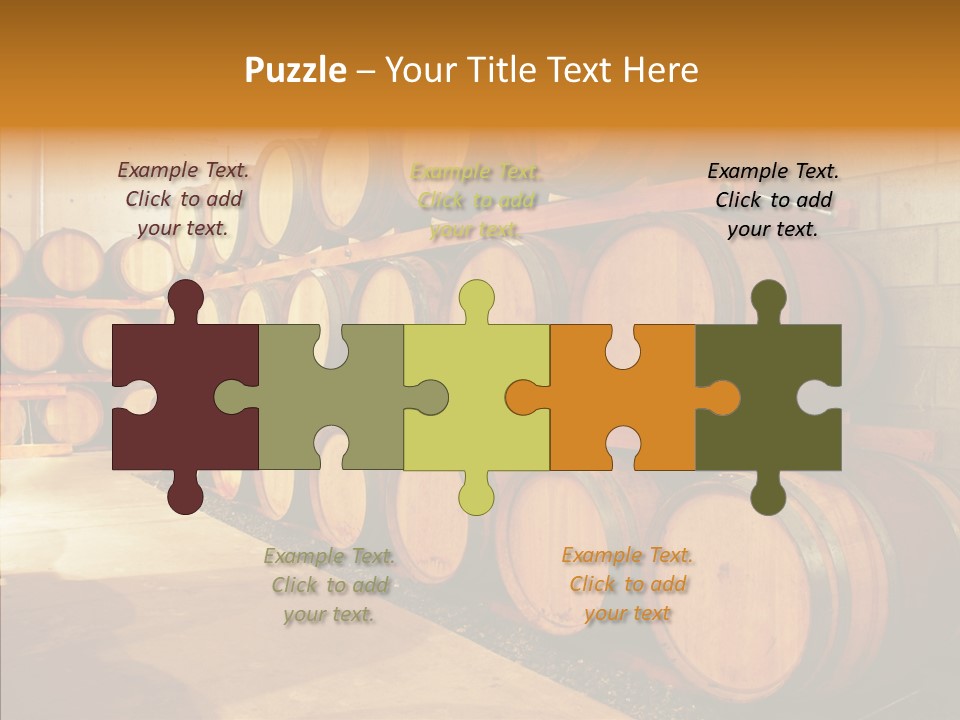 Piled Vintner Manufacture PowerPoint Template