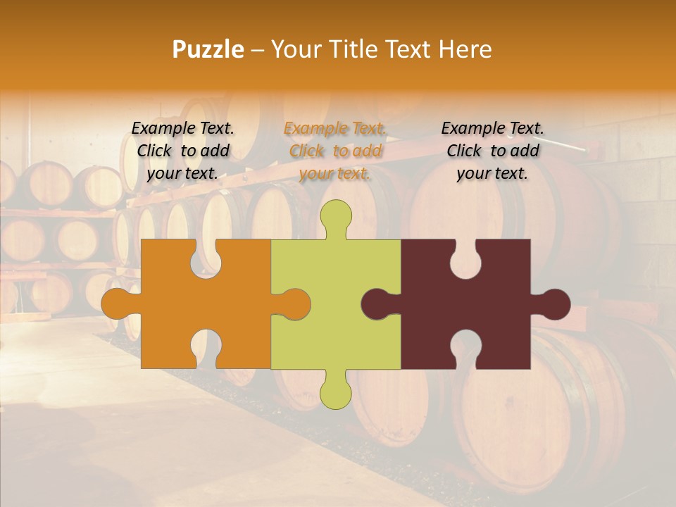 Piled Vintner Manufacture PowerPoint Template