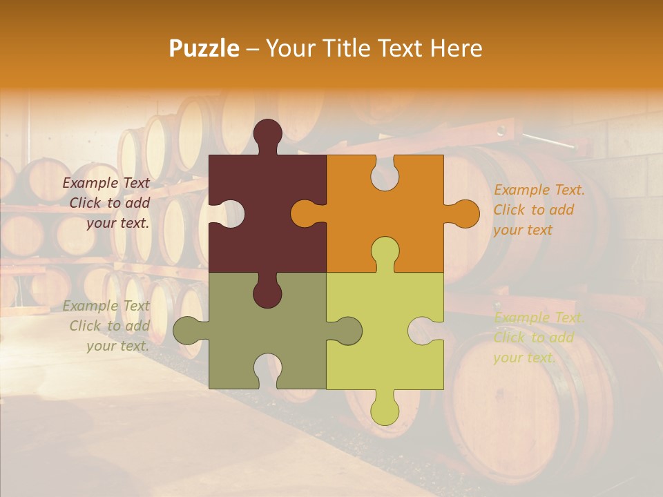 Piled Vintner Manufacture PowerPoint Template