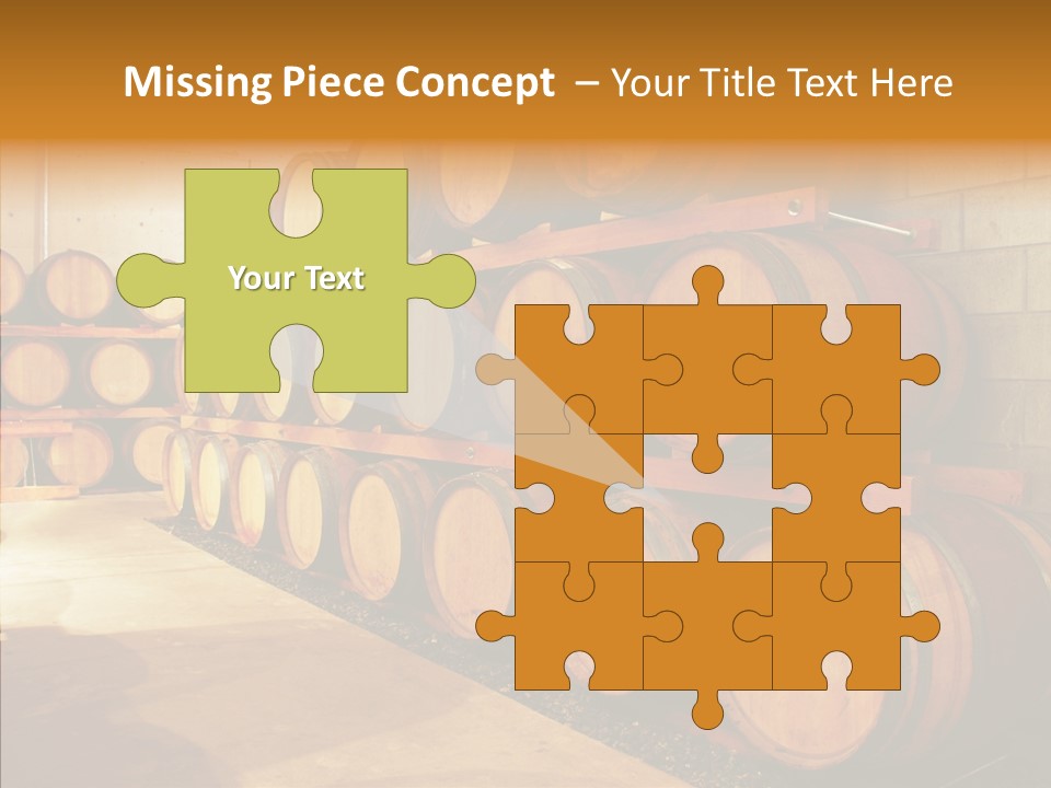 Piled Vintner Manufacture PowerPoint Template