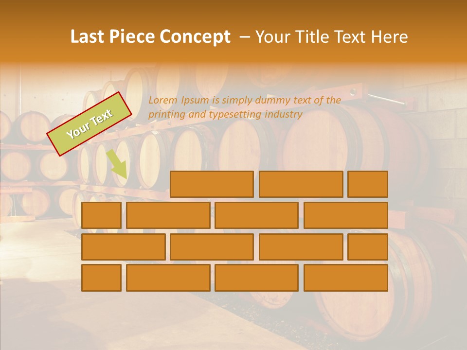 Piled Vintner Manufacture PowerPoint Template