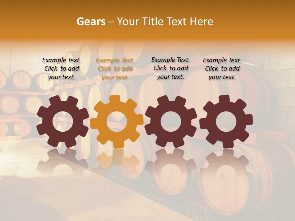 Piled Vintner Manufacture PowerPoint Template