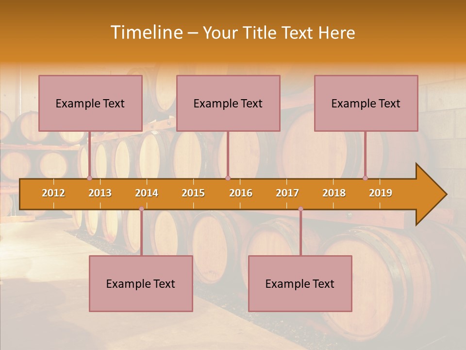 Piled Vintner Manufacture PowerPoint Template