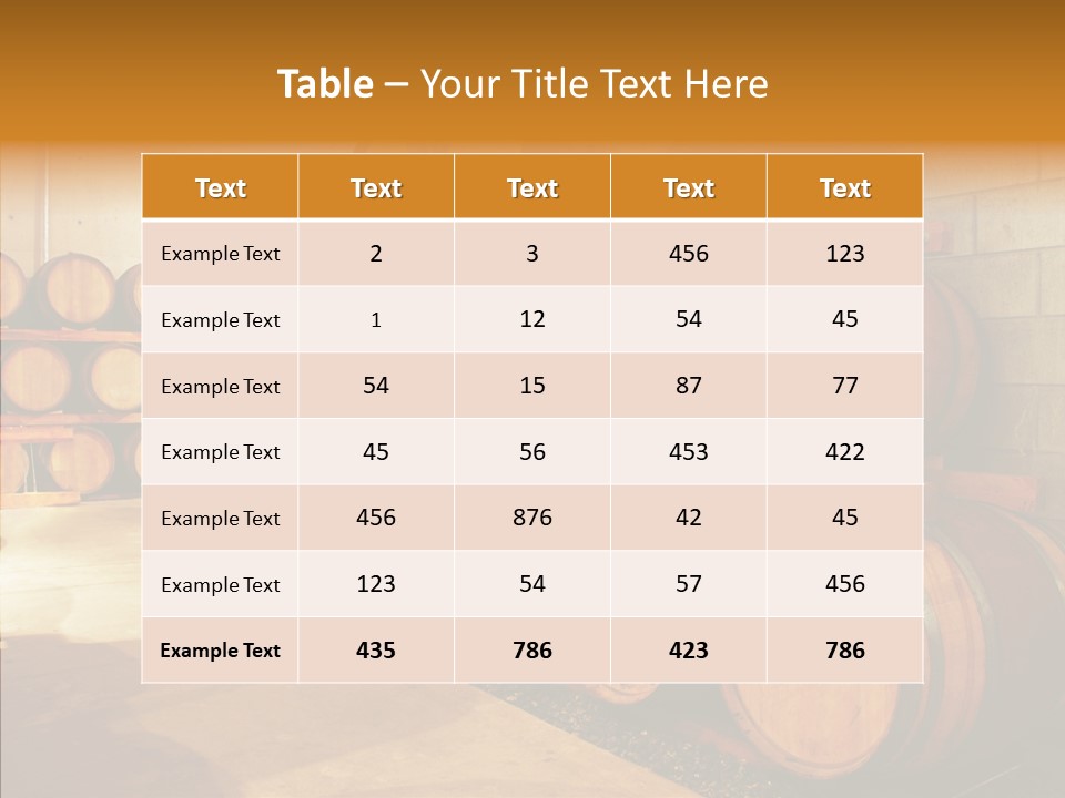 Piled Vintner Manufacture PowerPoint Template