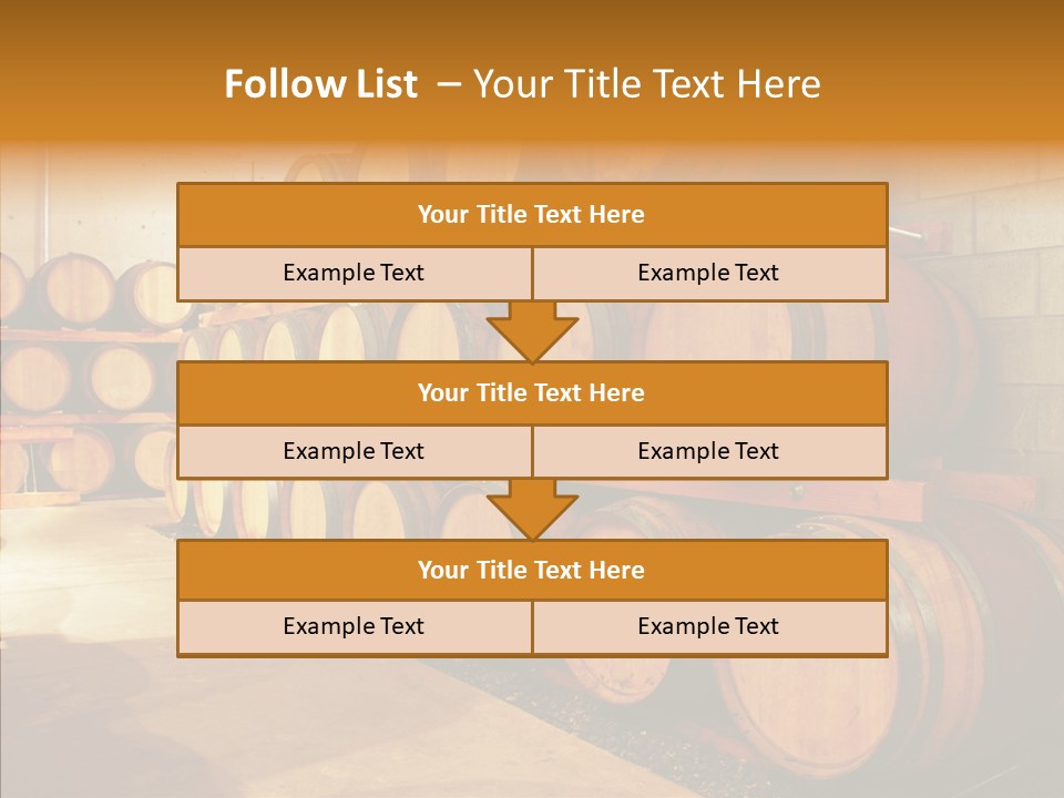 Piled Vintner Manufacture PowerPoint Template