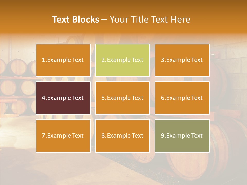Piled Vintner Manufacture PowerPoint Template