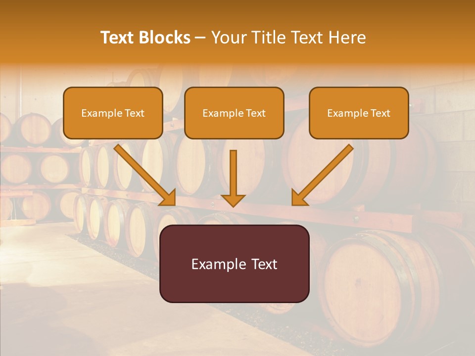 Piled Vintner Manufacture PowerPoint Template