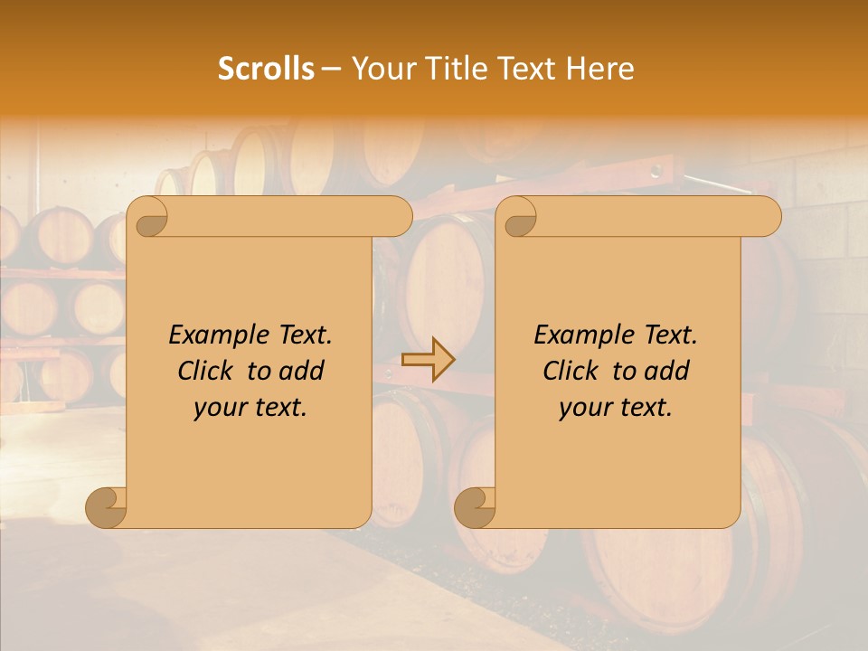 Piled Vintner Manufacture PowerPoint Template