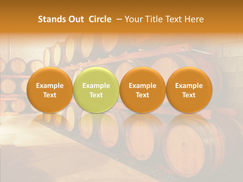 Piled Vintner Manufacture PowerPoint Template