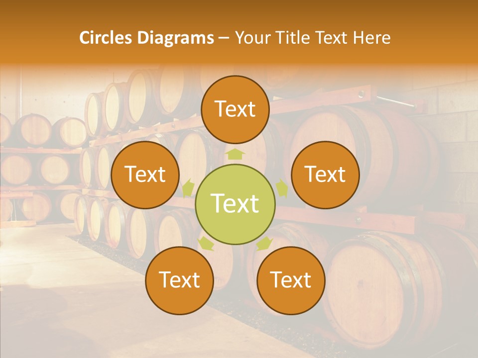 Piled Vintner Manufacture PowerPoint Template