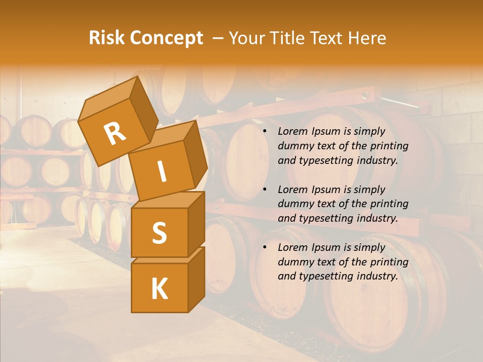 Piled Vintner Manufacture PowerPoint Template