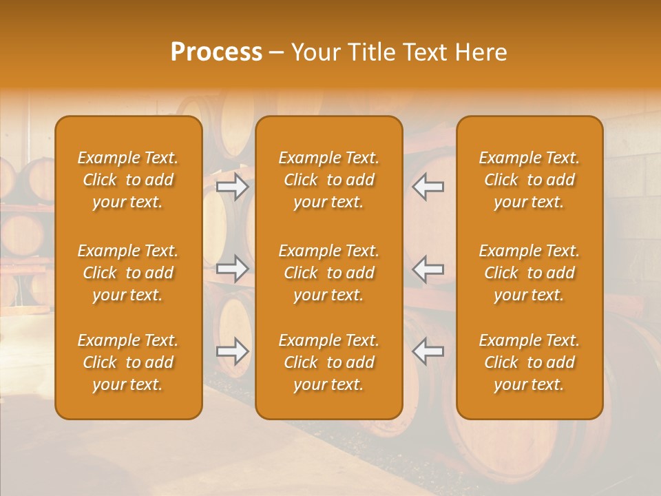 Piled Vintner Manufacture PowerPoint Template