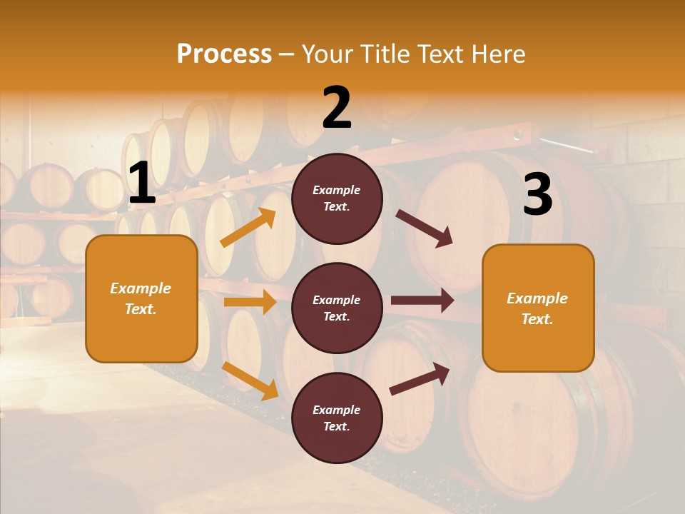Piled Vintner Manufacture PowerPoint Template