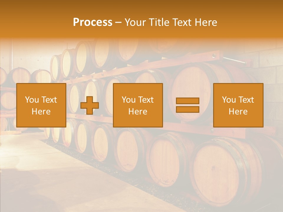 Piled Vintner Manufacture PowerPoint Template