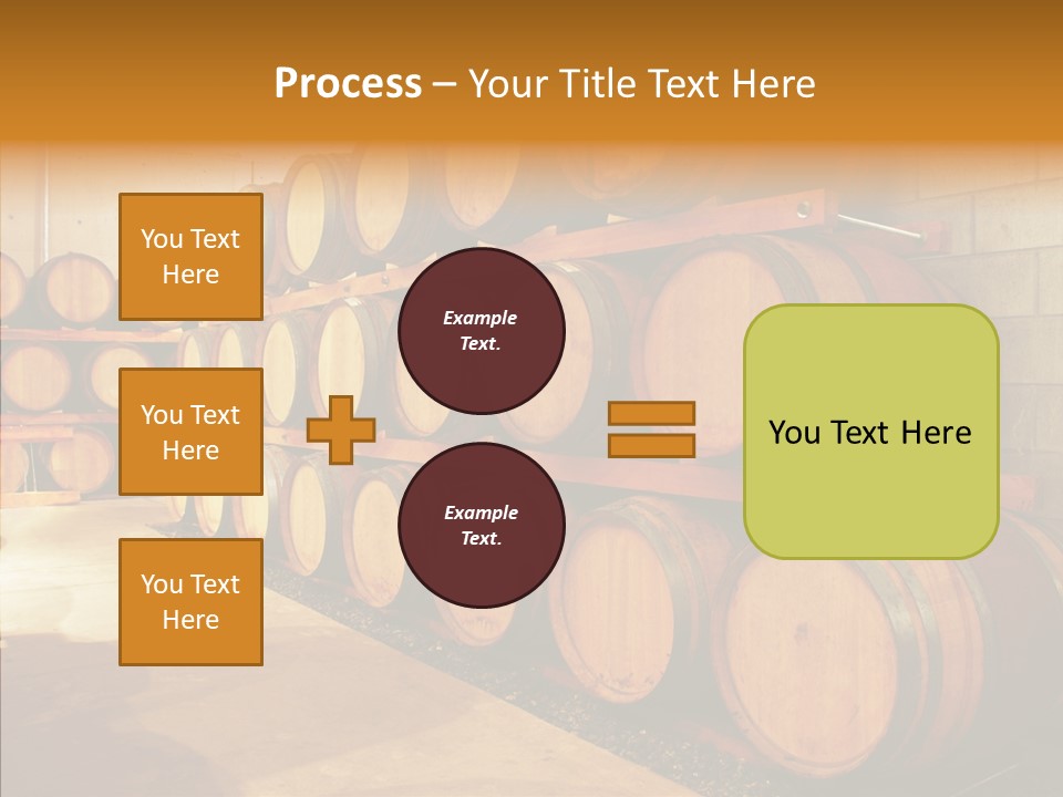 Piled Vintner Manufacture PowerPoint Template
