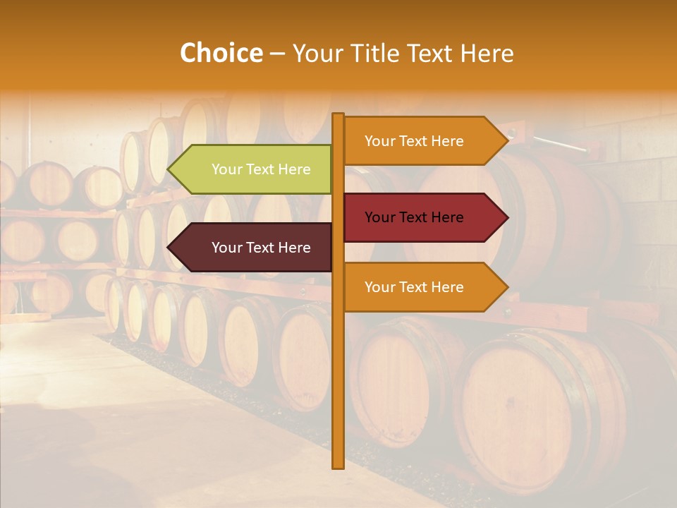 Piled Vintner Manufacture PowerPoint Template