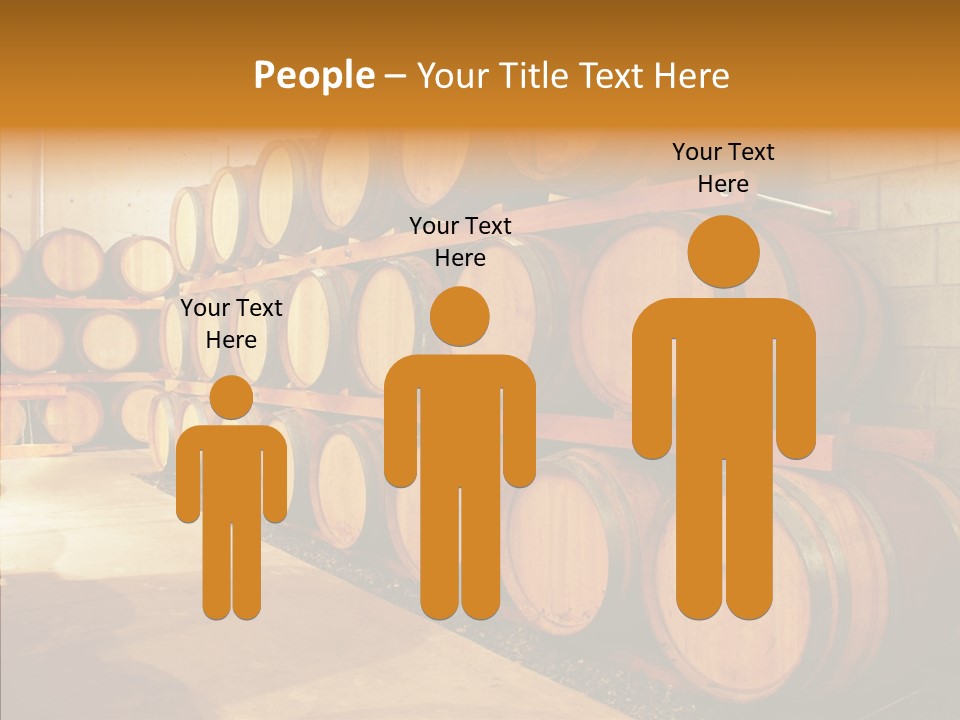 Piled Vintner Manufacture PowerPoint Template