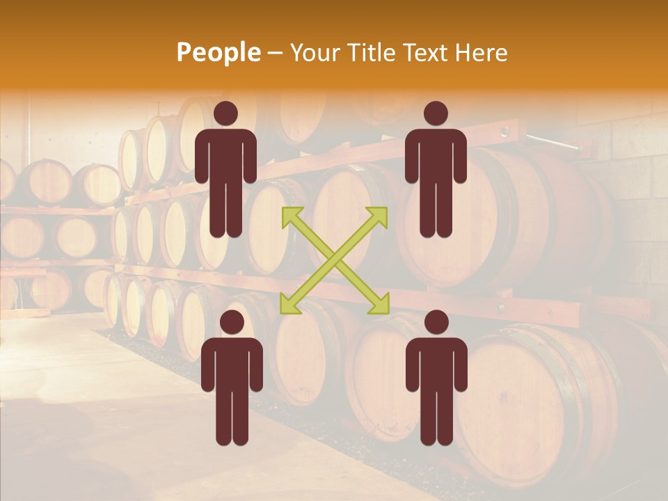 Piled Vintner Manufacture PowerPoint Template