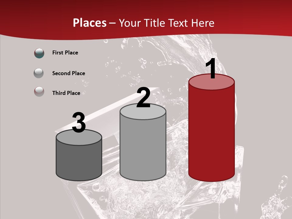 Fragrance Splash Bottle PowerPoint Template