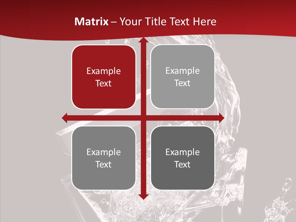 Fragrance Splash Bottle PowerPoint Template