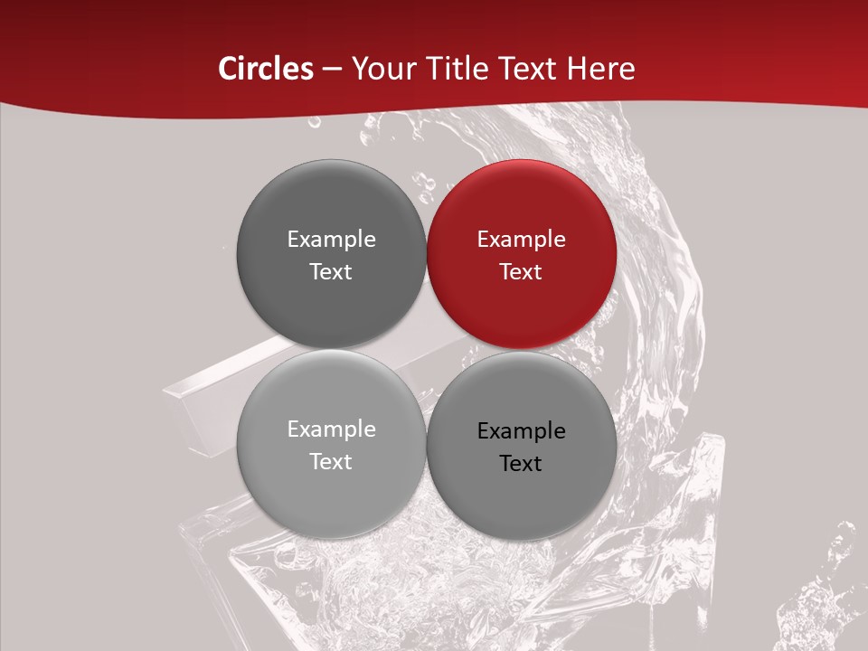 Fragrance Splash Bottle PowerPoint Template