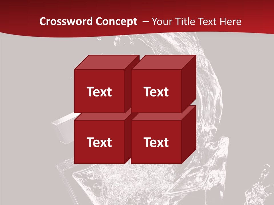 Fragrance Splash Bottle PowerPoint Template