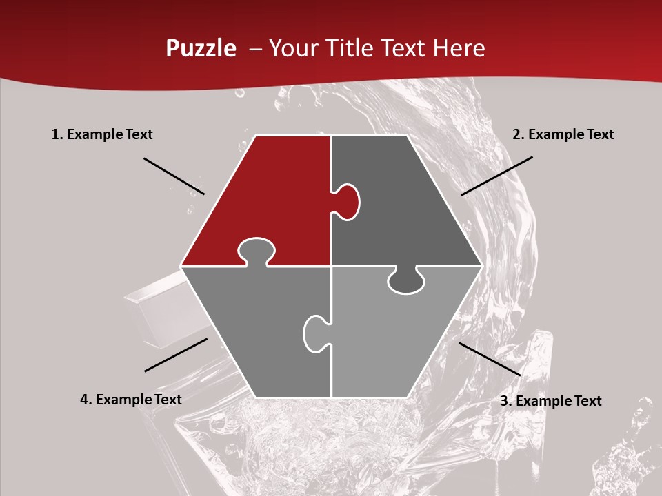 Fragrance Splash Bottle PowerPoint Template