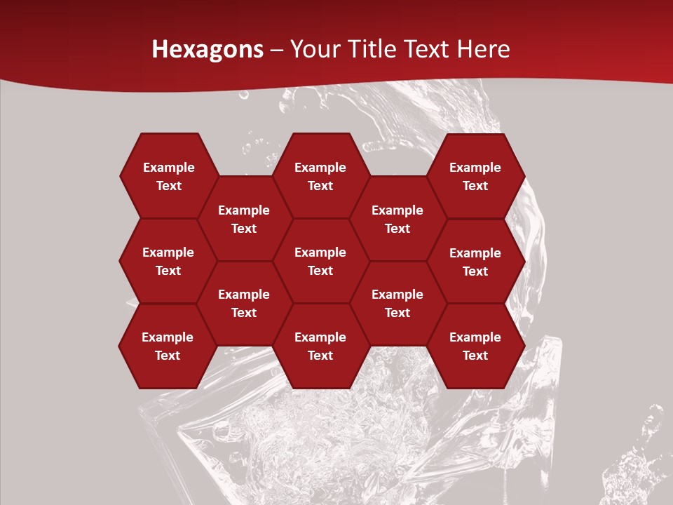 Fragrance Splash Bottle PowerPoint Template