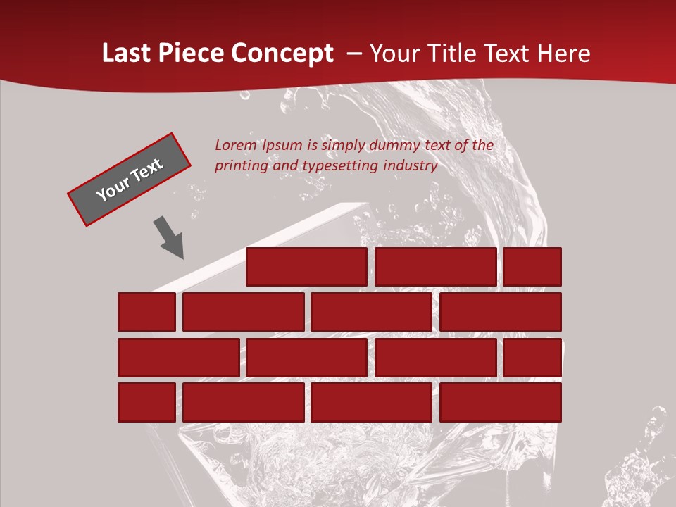 Fragrance Splash Bottle PowerPoint Template